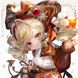 This is a pixiv picture whose title is 聖夜を彩る、ふたつのクリスマス・ティータイム☕⛄.