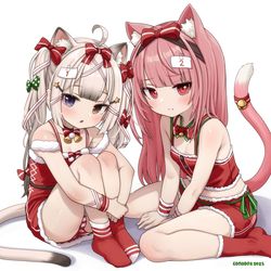 This is a pixiv picture whose title is Nono-Coco Christmas 2025.