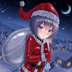 This is a pixiv picture whose title is ラバーサンタクロエくん.