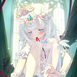 This is a pixiv picture whose title is 红线牵缘.