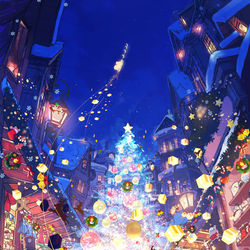 This is a pixiv picture whose title is 寒い夜に灯った、小さな奇跡-マッチ売りの少女-.