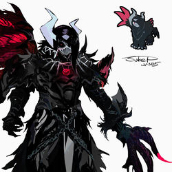 This is a pixiv picture whose title is メガアブソルZモチーフの騎士.