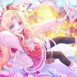 This is a pixiv picture whose title is 【委托】圣诞降雪魔法~.