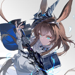 This is a pixiv picture whose title is 摸了阿米娅生日皮.