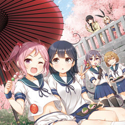 This is a pixiv picture whose title is ななくさくらもち.