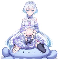 This is a pixiv picture whose title is 海月ドレス.