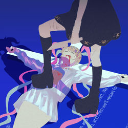 This is a pixiv picture whose title is :(.