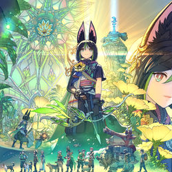 This is a pixiv picture whose title is 2023年画的提纳里生日贺图.