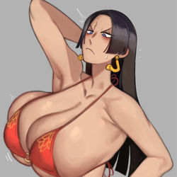 This is a pixiv picture whose title is Boa Hancock❤️.