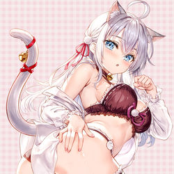 This is a pixiv picture whose title is 猫耳アーリャさん.