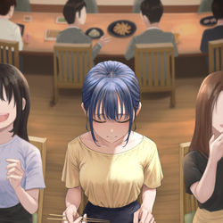 This is a pixiv picture whose title is 馴染めない.