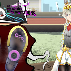 This is a pixiv picture whose title is 神人卤豆腐对欧谷力使用秘密武器猛挠44码肉脚震撼tama一整年.