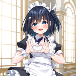 This is a pixiv picture whose title is もえもえキュン💙.