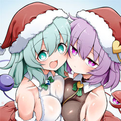 This is a pixiv picture whose title is メリクリ古明地姉妹！.