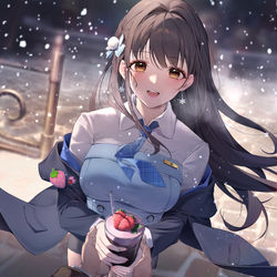 This is a pixiv picture whose title is 【冬日约会】迪塞尔壁纸.