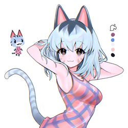 This is a pixiv picture whose title is どうぶつの森.