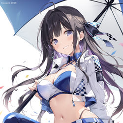 This is a pixiv picture whose title is レースクイーン来雪ちゃん.