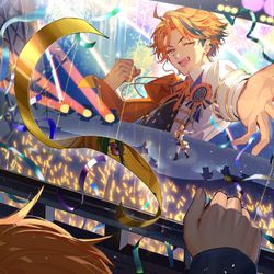 This is a pixiv picture whose title is 夕刻ロベルさん6周年記念.