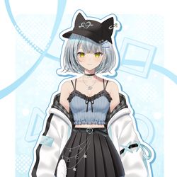 This is a pixiv picture whose title is 【お仕事告知】Nexustella所属『久那式リン』新衣装.