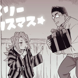 This is a pixiv picture whose title is 2025クリスマス絵.