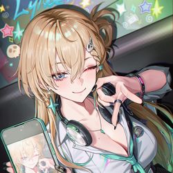 This is a pixiv picture whose title is (∂。<)ಣ~★‧₊.