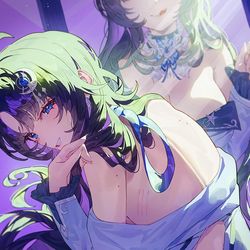 This is a pixiv picture whose title is 😈.