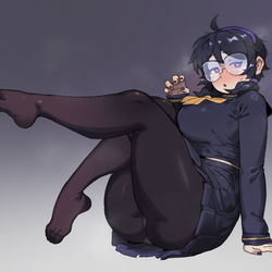 This is a pixiv picture whose title is twitter works.