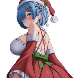 This is a pixiv picture whose title is Rem 🎄🍑 (Request).