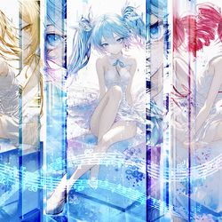 This is a pixiv picture whose title is re:💛🩵❤️.