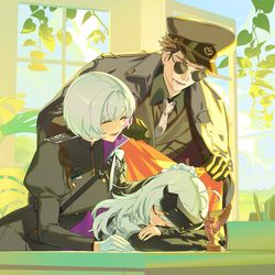 This is a pixiv picture whose title is Snow White's family photo.