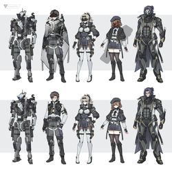 This is a pixiv picture whose title is 【Project： GEARS】疾行者小队update.