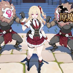 This is a pixiv picture whose title is 原魔大逃杀.