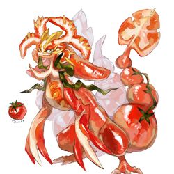 This is a pixiv picture whose title is トマトドラゴン.