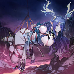 This is a pixiv picture whose title is ラウマ 原神.