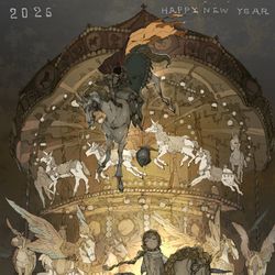 This is a pixiv picture whose title is メリィゴーゴー2026.