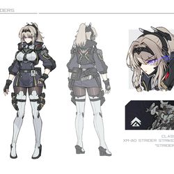 This is a pixiv picture whose title is 【Project：GEARS】布兰德莉 设定.