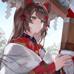 This is a pixiv picture whose title is 年始.