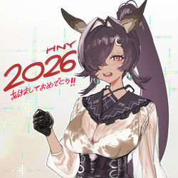 This is a pixiv picture whose title is 🐴𝗛𝗔𝗣𝗣𝗬 𝗡𝗘𝗪 𝗬𝗘𝗔𝗥 ! !🐴.