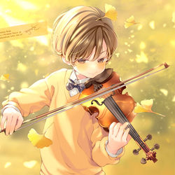 This is a pixiv picture whose title is 銀杏の円舞曲.