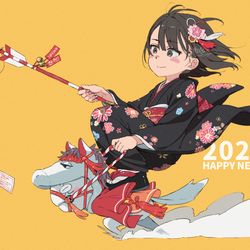 This is a pixiv picture whose title is あけましておめでとうございます！（いつもの直筆年賀状もあるよ）.