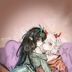 This is a pixiv picture whose title is 跨年到一起了.