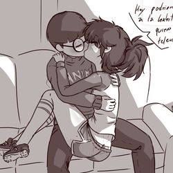 This is a pixiv picture whose title is Fanbox sketches 9 lynn x dexter.