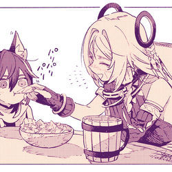 This is a pixiv picture whose title is 原神つめ.