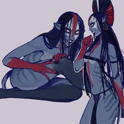 This is a pixiv picture whose title is Avatar got my attention.