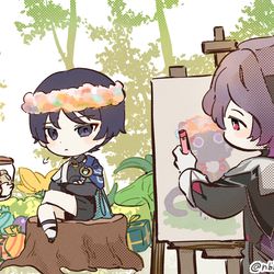 This is a pixiv picture whose title is Happy birthday🎂🥳.