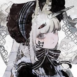 This is a pixiv picture whose title is Happy New Year 2026🦄🖤🤍.