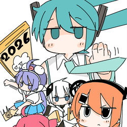 This is a pixiv picture whose title is 2026年新年イラスト.
