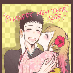 This is a pixiv picture whose title is 謹賀新年2026.
