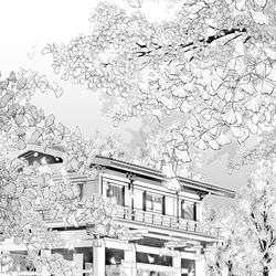 This is a pixiv picture whose title is イチョウ枝葉ブラシ２種.