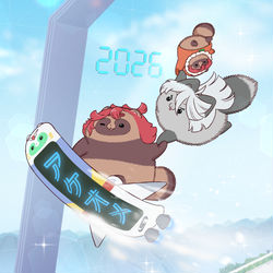 This is a pixiv picture whose title is 明けましておめでとうございます.